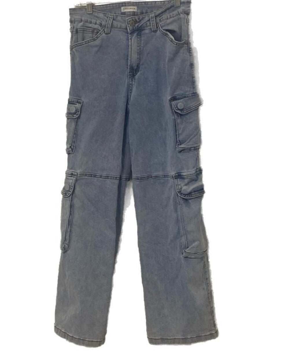 Fire & Rain Women’s Light Wash Denim Cargo Pants Size 9